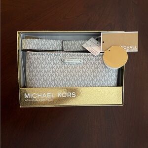 Michael Kors Gray Adjustable Belt Bag